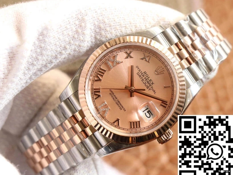 Dial Datejust Rolex M126231-0027 EW Rose Gold Diamonds Factory 0202